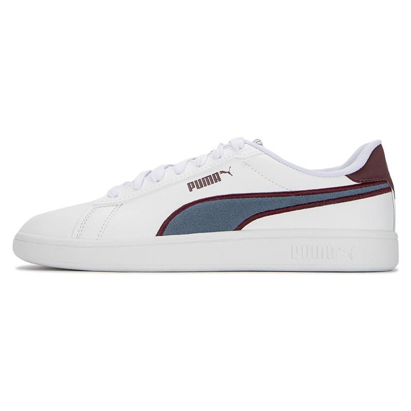 

Puma Smash 3.0 Retro Prep Synthetic Leather Low-Top Sneakers Unisex Sneakers White Blue Purple 389376-01 35.5