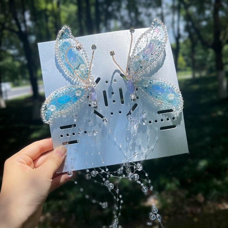 A52E Crystal Hair Barrettes Fashion Hairpins Elegant Decorative Hairclip for Women Girls Simple Side Hair Clip Wedding Party