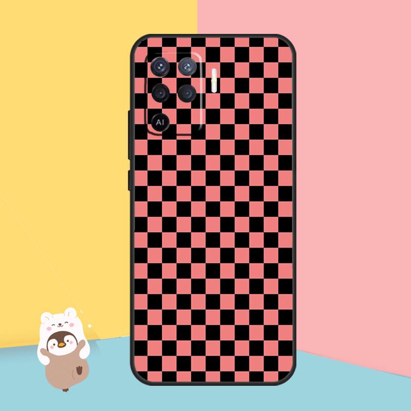 

Чехол с шахматным узором горчично-желтого цвета для OPPO A54 A74 A94 A52 A72 A83 A91 A93 A15 A16 A5 A9 A31 A53 A53S 2020 Задняя крышка OPPO A15