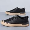 High Quality Brand Men's Genuine Leather Casual Shoes Anti Slip Sports Shoes Men's Outdoor Flat Shoes Office Commuting Shoes