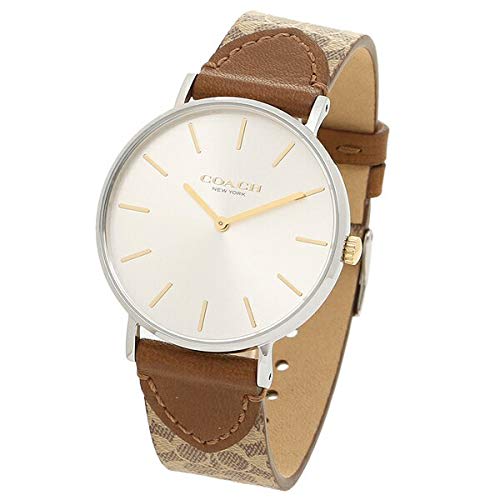 Coach Women's Perry 36mm Signature Quartz Watch in White and Brown (14503121)