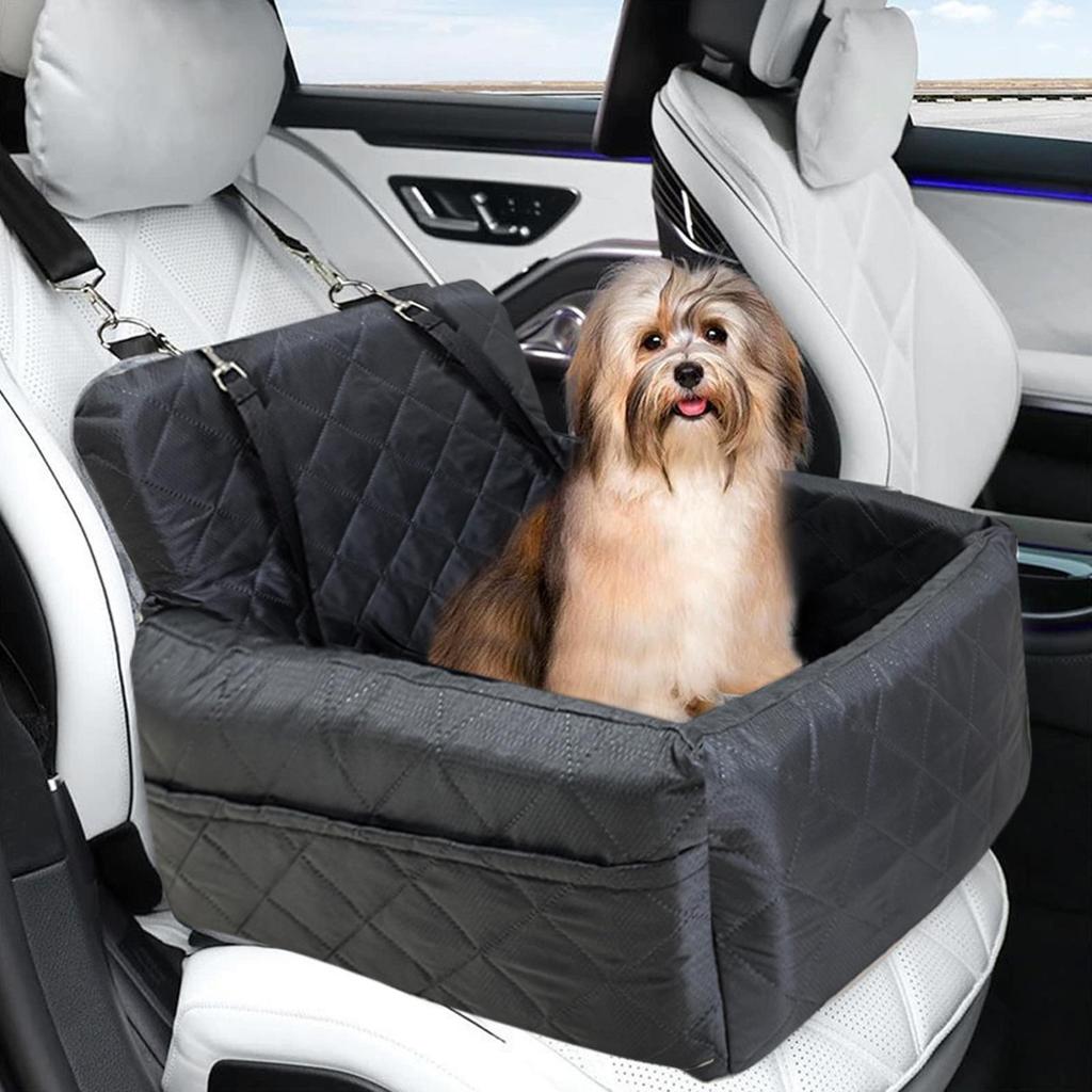 Car Seat For Dogs Washable Carrier With Safety Belt Portable Pet Car Front Seat Bed For Doggy Kitten Small Large Breed Travel