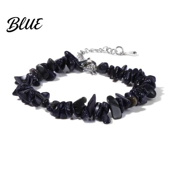 Durable Bracelet Women Irregular Beads Decor Adjustable Length Non-fading Wrist