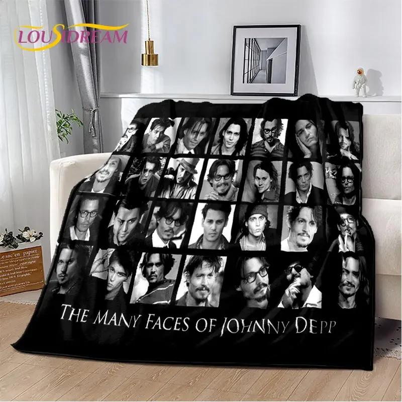 3D Printing Johnny Depp Series Soft Plush Blanket,Flannel Blanket Throw Blanket for Living Room Bedroom Bed Sofa Picnic Cover