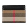 Classic Check Soft Leather And Canvas Card Holder Men Accessories Black 80840331
