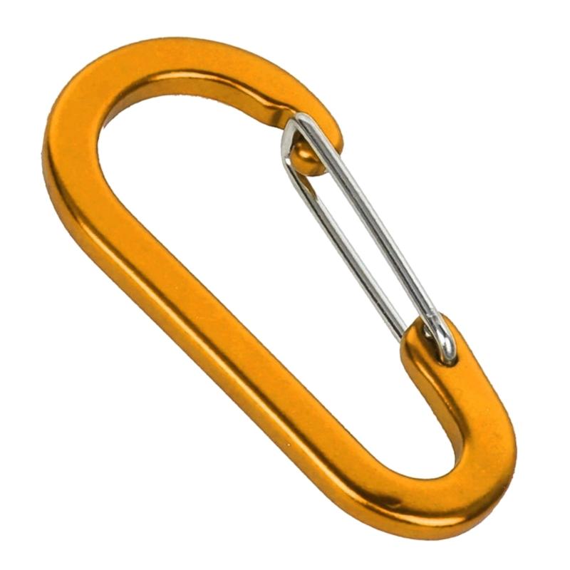5Pcs Aluminum Alloy Spring Snap Hooks Carabiner Clips Outdoor Camping Multi-Tool