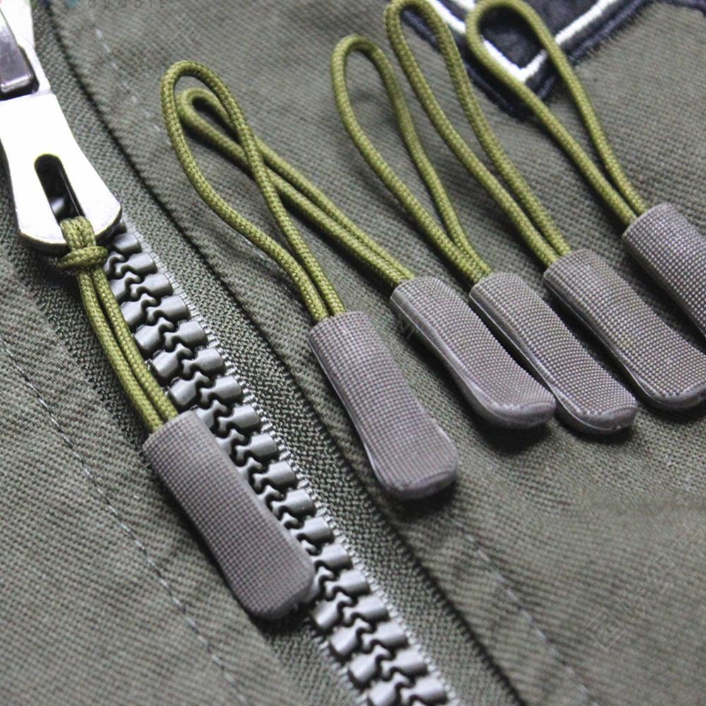 5pcs Zipper Pull Puller End Fit Rope Tag Fixer Zip Cord Tab Replacement Clip Broken Buckle Travel Bag Suitcase
