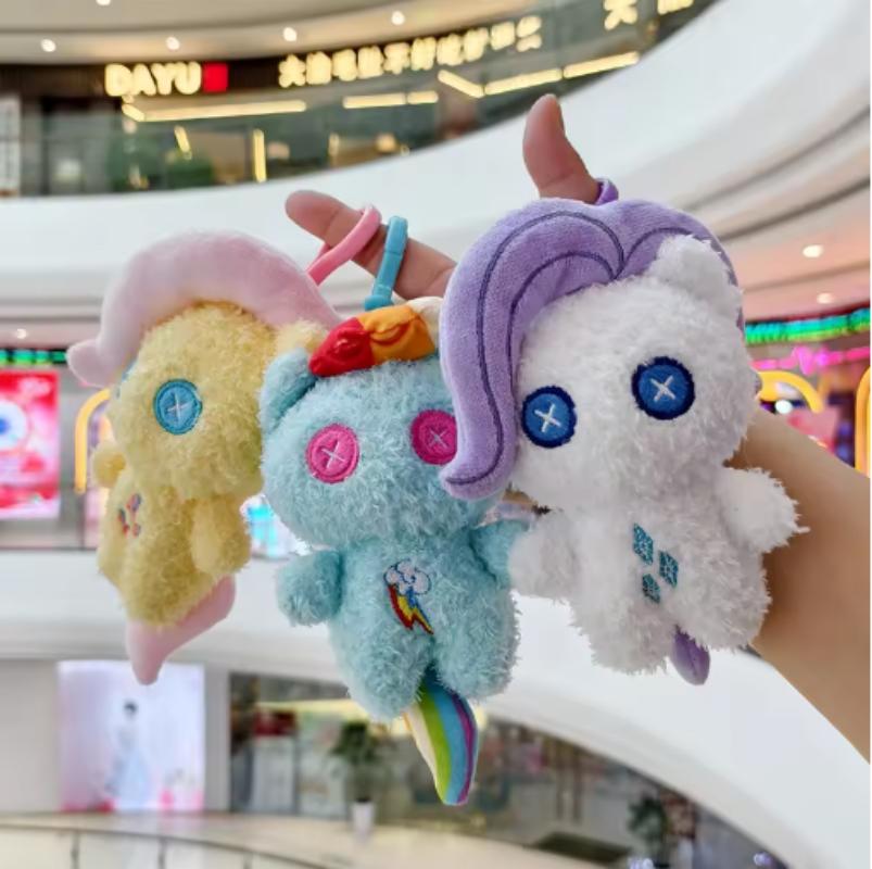Kawaii My Little Pony Plyšový Batoh Přívěsek Klíčenka Twilight Sparkle Fluttershy Pinkie Pie Roztomilá Dekorace Tašky Hračka Dárek