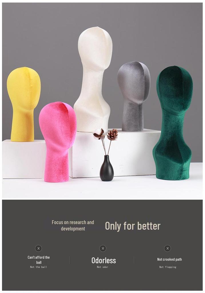 Mannequin Head Stand for Hats, Wigs, Scarves, and Accessories