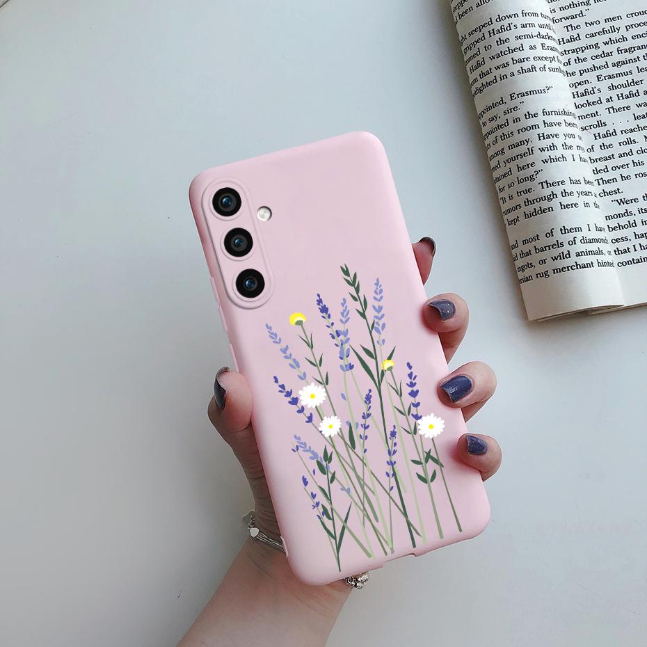 For Samsung Galaxy S23 FE 5G Matte Phone Case Cute Cat Cartoon Soft Silicone Back Cover For Samsung S23 FE S23FE S 23 FE 5G Case