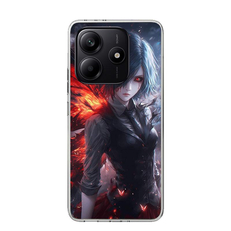 G-Ghoul Tokyo Touka Kirishima Phone Case For Xiaomi Redmi Note 15 14 13 12S 12 Pro Plus 11S 11E 11 11T 10S 10 Art Soft Pattern C