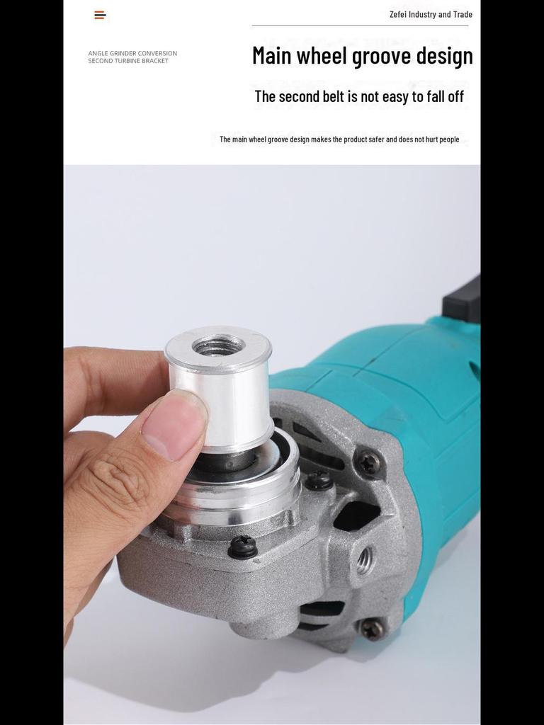 1Pc Woodworking Angle Grinder Attachment for Sanding, Grinding, Rust Removal, Polishing, and Sharpening with Sanding Belt Conversion Bracket.