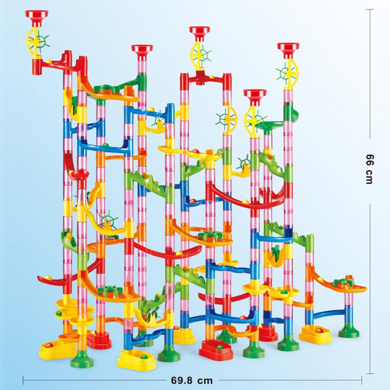 Early Childhood Maze Ball Track & Building Blocks Toy Set