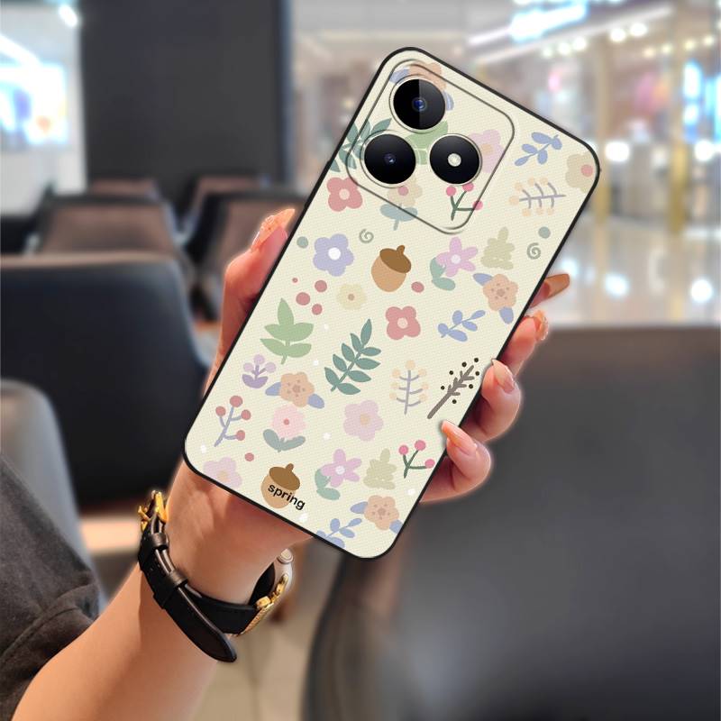 Anti-knock Silicone Phone Case For Realme C53/Narzo N53/Note50/C51/C51S Cartoon Full Wrap Dirt-resistant Animals Durable