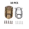 1pc Toggle Latch Clasp W/screws Vintage Zinc Alloy Lock Wooden Box Jewelry Wine Gift Case Antique Bronze/Silver 67mmx34mm Buckle