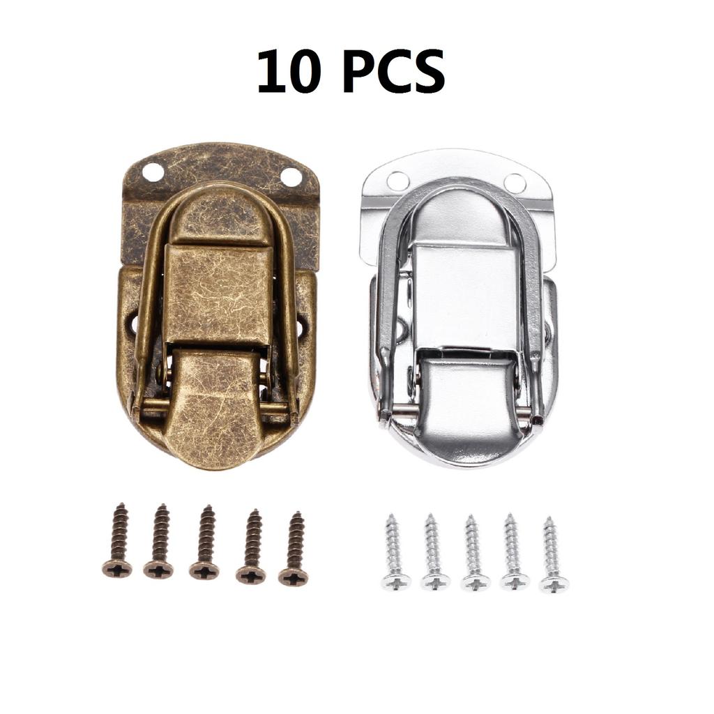 1pc Toggle Latch Clasp W/screws Vintage Zinc Alloy Lock Wooden Box Jewelry Wine Gift Case Antique Bronze/Silver 67mmx34mm Buckle