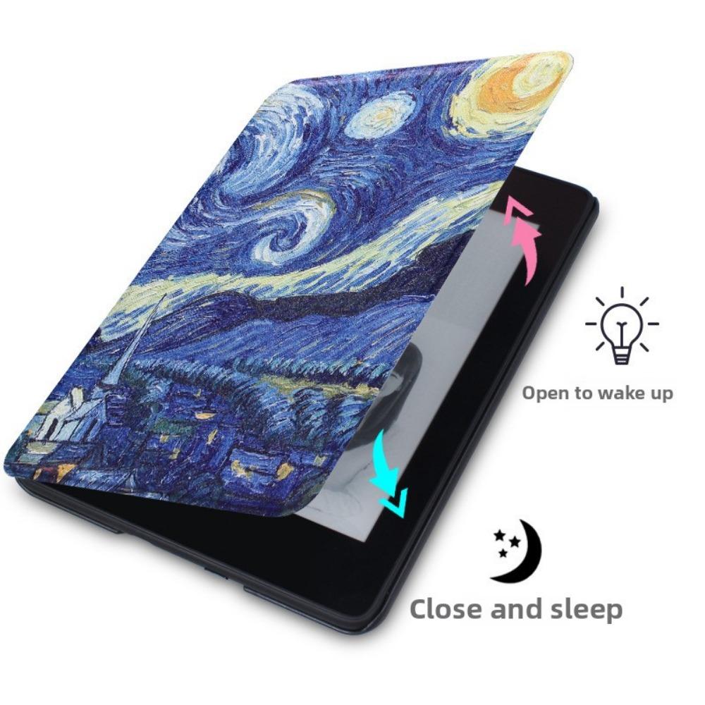 2024 Kindle Paperwhite 6543 Case Hand Painted Cover for 2022 Kindle Basic 658 558 Protective Sleeve