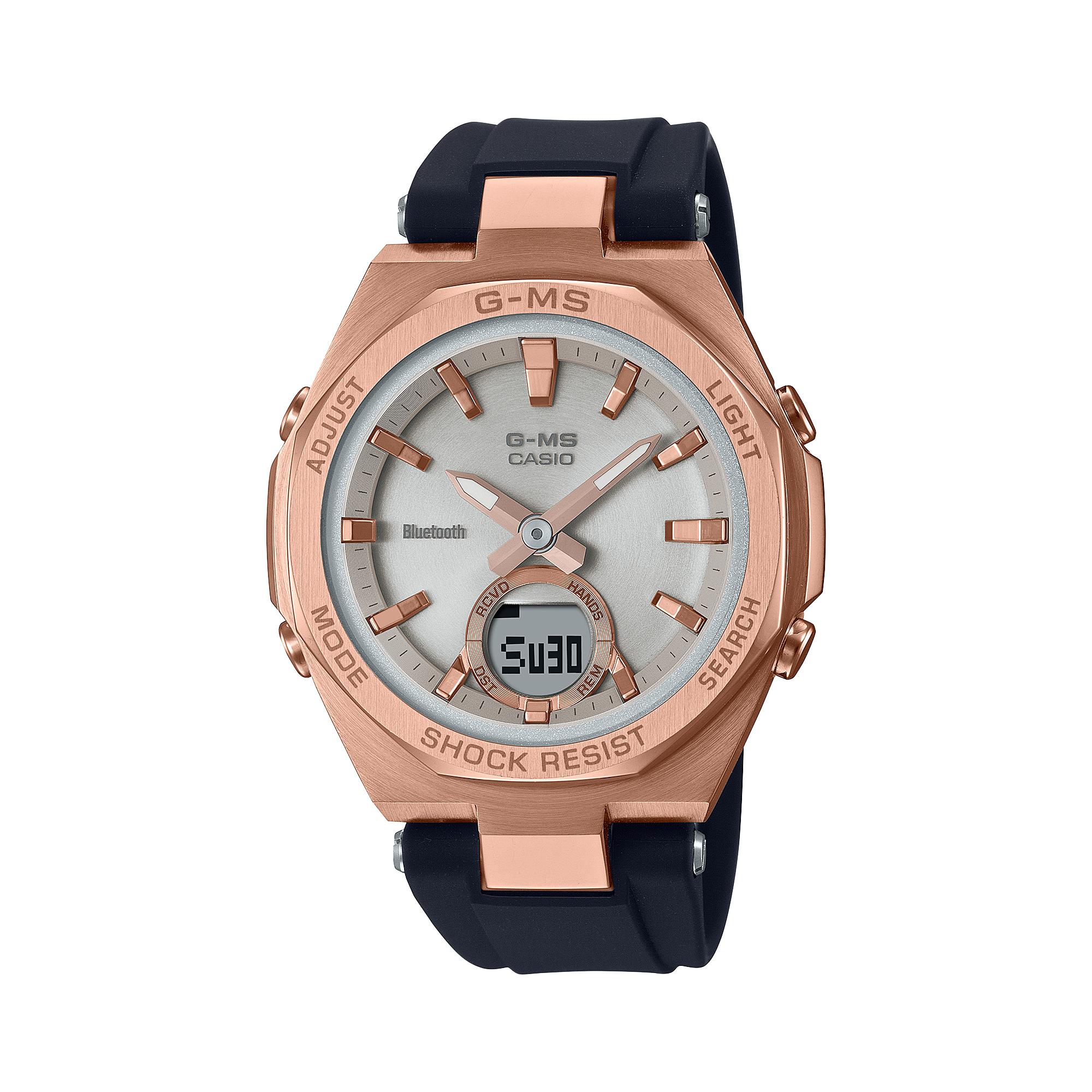 

Casio Men s Stainless Steel 100M Water Resistant Shock Resistant Quartz Watch MSG-B100G-1A чорний