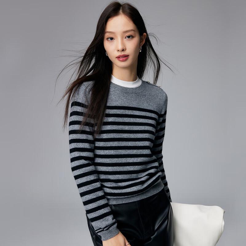 

Palace 100% Cashmere Striped Jacquard Round Neck Sweater 2XL 170/115