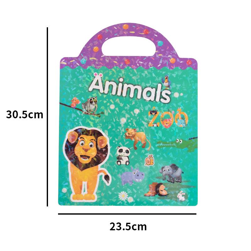 Kindergarten Educational Scene Stickers: DIY Focus Training Quiet Book