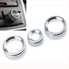 Eaglerich 3PCS/Lot Car Air Conditioner Dial Cover Switch Cover Knob Cover Adjustment Ring Air
