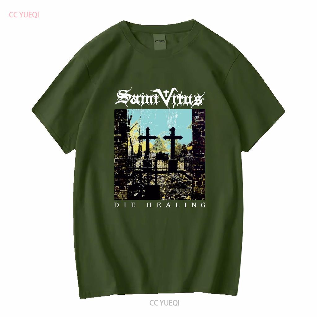 SAINT VITUS BLACK DIE HEALING T Shirt Full Size S To 5XL TP486 Long or Short Sleeves Vintage Washed Homme Stretched Soft
