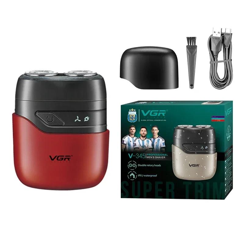 

Мужская водонепроницаемая электрическая бритва триммер для бороды быстрая USB перезаряжаемая портативная моющаяся для домашнего использования и путешествий красный