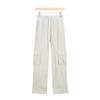 Lulu Parachute Cargo Pants - Women's Mid-High Waist, Sporty, Casual, Loose Fit with Straight Leg