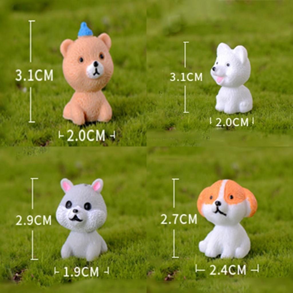 Exquisite Mini Resin Dog Dolls 12 Style Ornaments Enhancing Your Gardens Aesthetic Appeal