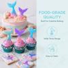 2PCS Easy Cleaning Mermaid Tail Mold Nonstick Marine Cake Decorating Mold  Edging Fondant Decoration