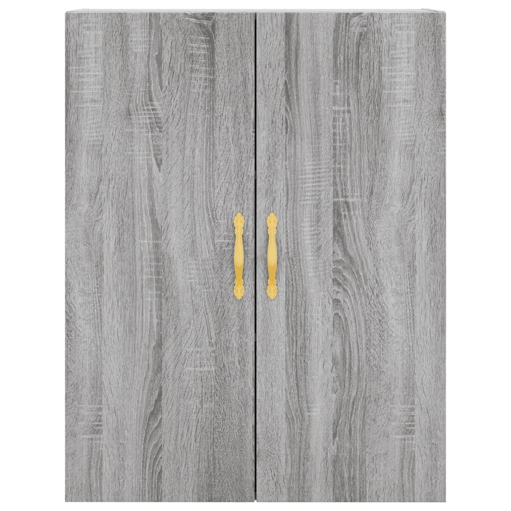 Wall Mounted Cabinet Grey Sonoma 69.5 x 34 x 90 cm