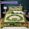 St.Patrick's Day Pattern Bedding uilt Set uilt Cover Pillowcase Home Decoration Birthday Gift (1 * duvet cover + 2 * pillowcase  without core)74