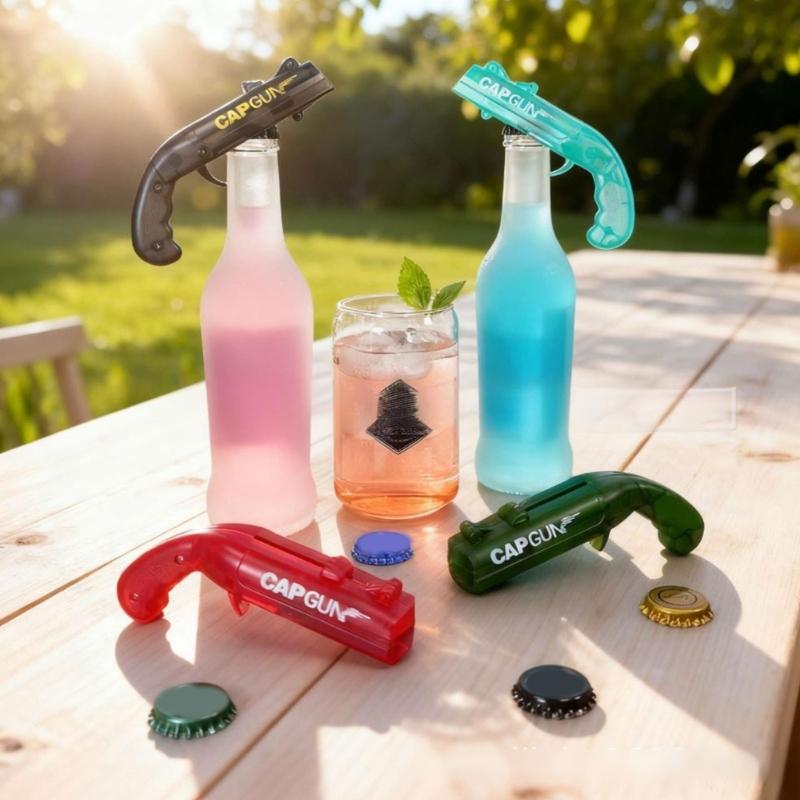 Moderne Pistolen-Stil Bieröffner Praktisches Kapsel-Schützen Werkzeug Getränkeöffner für Treffen und Grillpartys