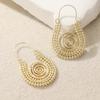 Bohemian Retro Spiral Earrings for Women Hammer Spiral Design for Daily Wear Party Perfect for Giving To Friends