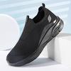 New men's shoes lazy walking shoes lightweight large size fly-woven mesh casual sports shoes