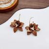 Blumen-Creolen aus Harz für Damen Modische Gardenien-Ohrringe Ohrschmuck Ornamente für Mädchen Frauen