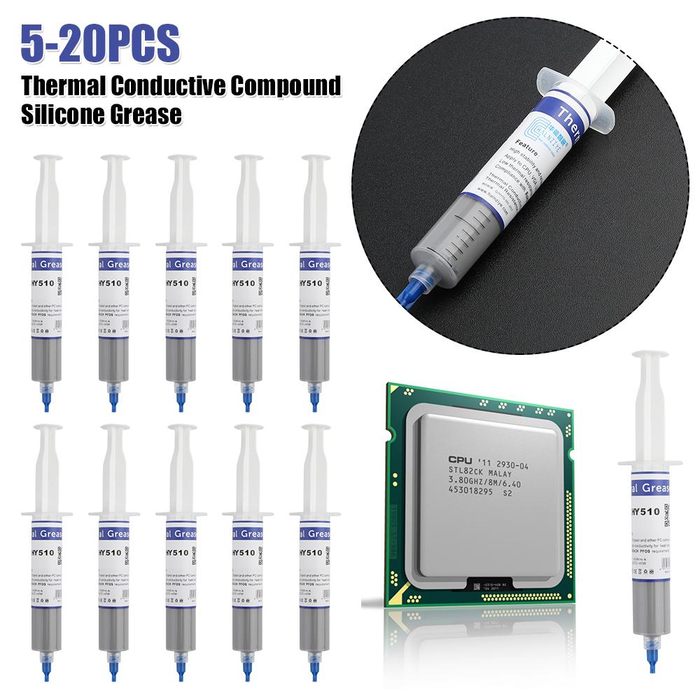 HY510 Wärmeleitfähige Silikonfettpaste für GPU CPU Chipsatz Kühlung Silikon Wärmeleitpaste Wärmeübertragung