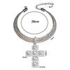 Personalized Rhinestone Cross Pendant Collar Exaggerated Necklace Women's Hip Hop Accessories