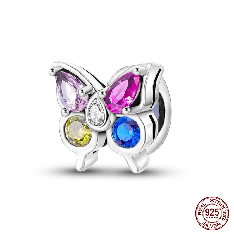 100% Copper Luminous Star Flower Butterfly Silicone Spacer Beads Fit Qikaola Original Bracelets Fine Diy Jewelry