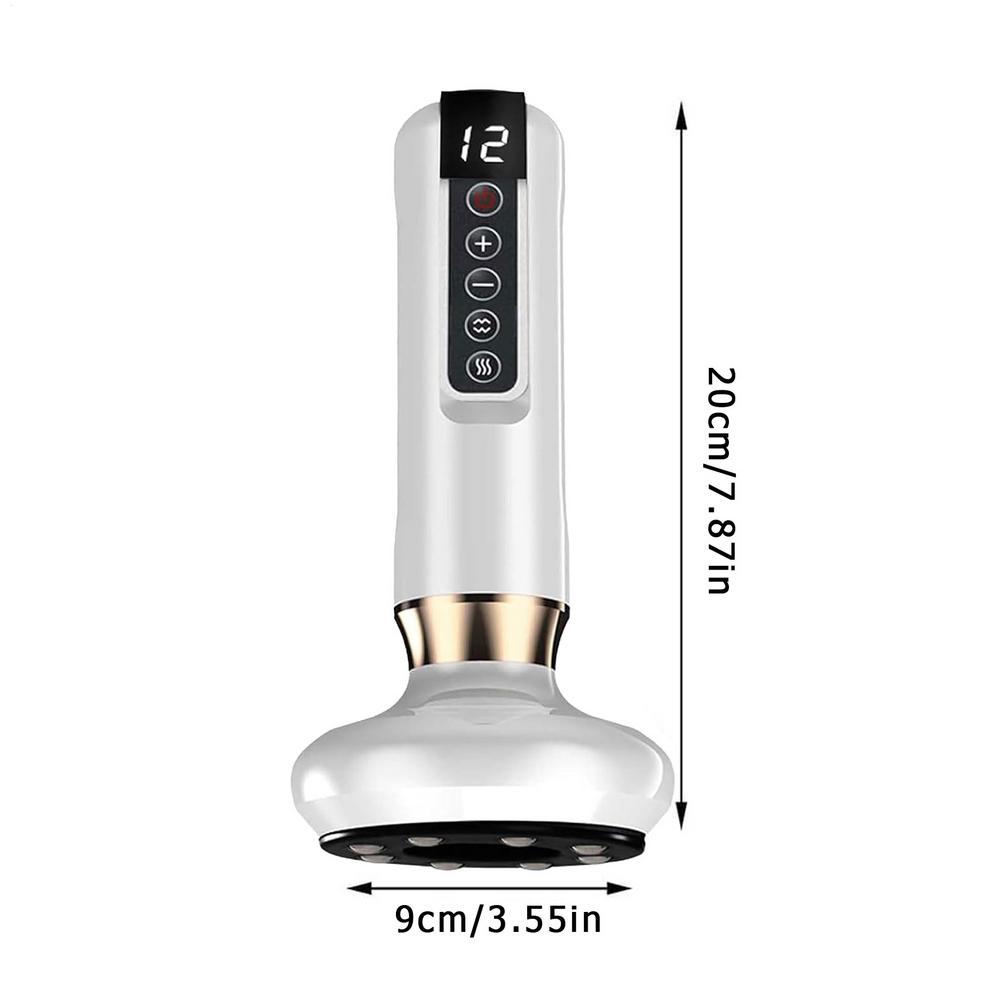 Electric Cupping Massager 12 Level Adjustable Anti-cellulite Massager Handheld Beauty Health Scraping Body Slimming Massage