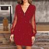 Frühling Sommer Neues Glitzer Bodycon Kleid, Europäischer Amerikanischer Stil Sexy Enganliegendes Partykleid