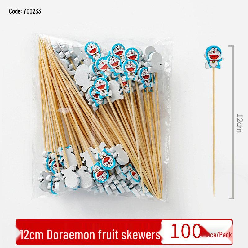 Creative Bamboo Disposable Fruit  Cocktail Picks