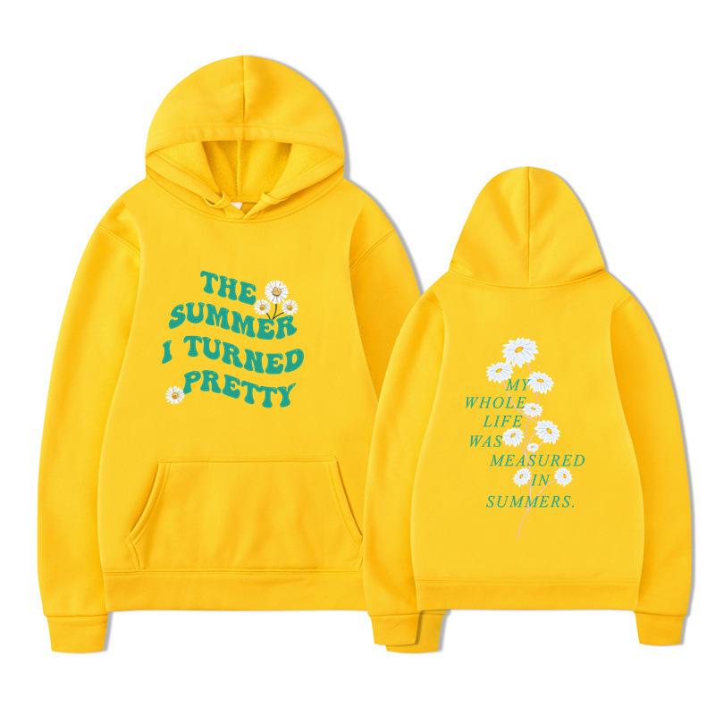 The Summer I Turned Pretty Print Fashion Sweatshirt Hip Hop Casual Unisex Autumn Winter Fleece Streetwear Tops Sudaderas