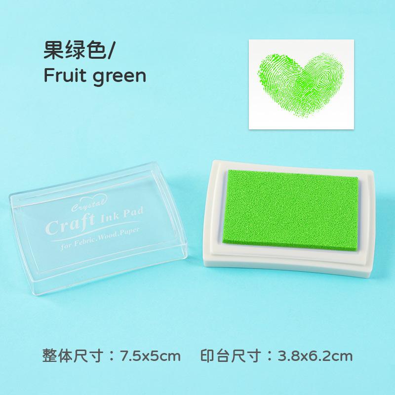 1pcs/pack Large Solid Color Inkpad: Creative Handbook Decoration Diy Basic Finger Stamp Accessories Indonesian Utility