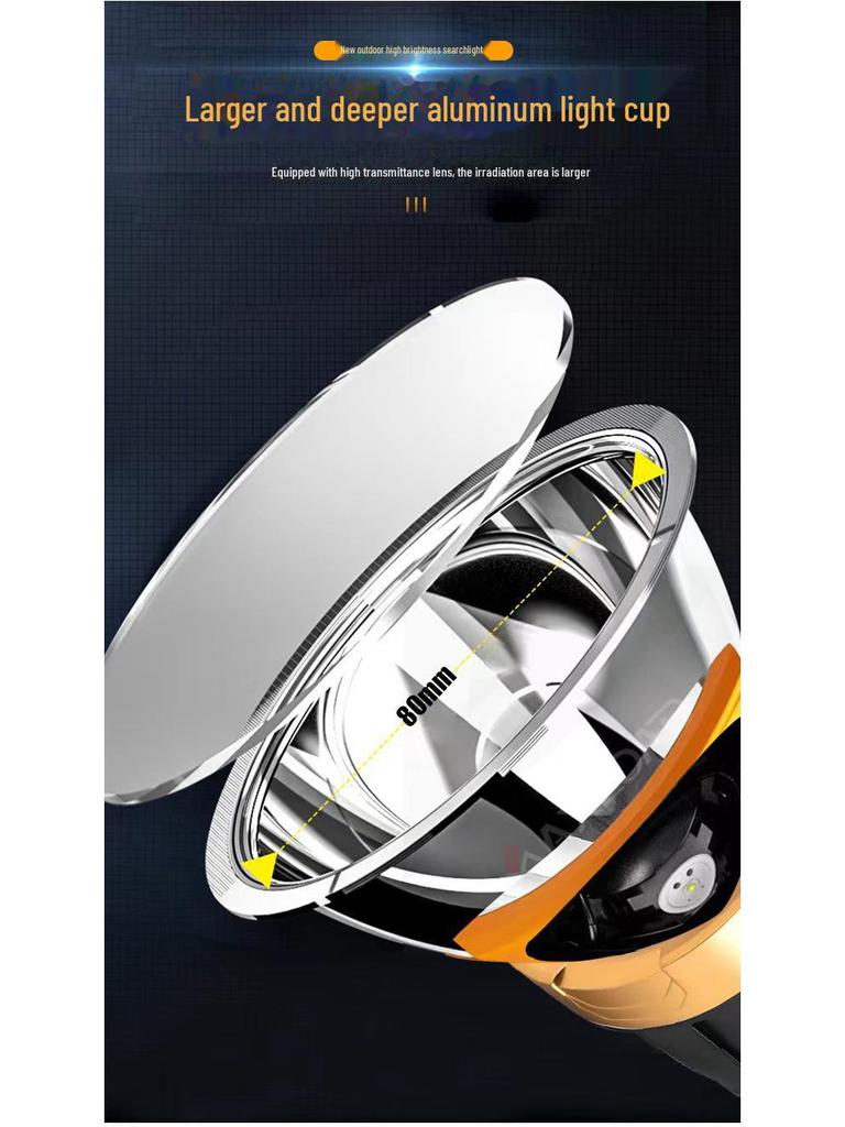 Rechargeable Super Bright Portable Flashlight for Outdoor, Patrol, and Mining