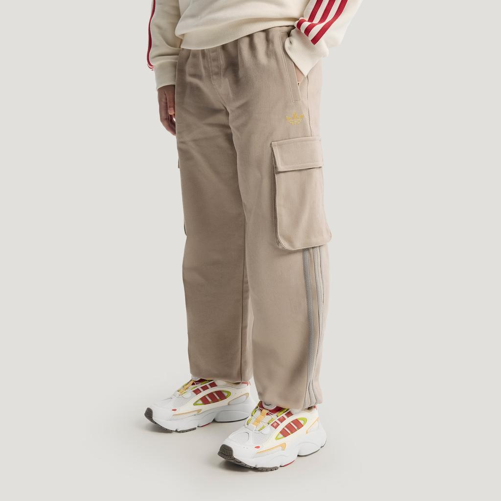 Adidas Originals Cargo Trousers Classic Lace-Up Elastic Waist Woven Sports Work Pants Kids bottoms KV6593