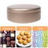 3Pcs Round Tea Cake Tin Tinplate Candy Biscuit Packaging Box Cookie Storage Boxes  Gifts