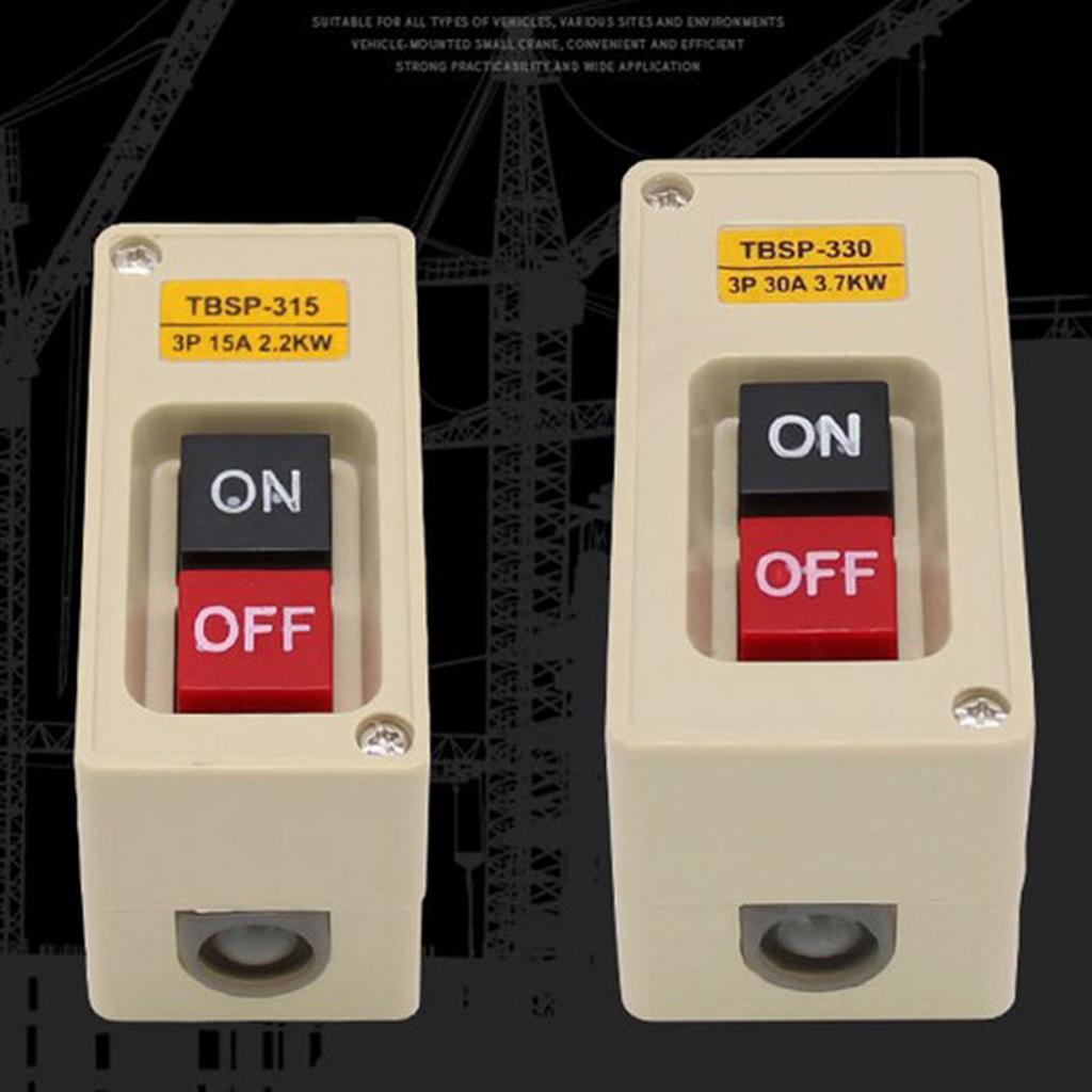 Buy TBSP 315 3 Phase 2.2Kw 15A Power Push Button Switch Station ON/OFF ...