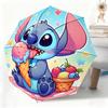 1pc Disney Stitch Cartoon Character Automatic Umbrella, All-weather Dual-purpose Umbrella Suitable for All Occasions, Portable