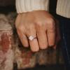 Trumium 1.5CT 925 Sterling Silver Engagement Rings Round Cut  Cubic Zirconia CZ Wedding Promise Rings Wedding Bands for Women